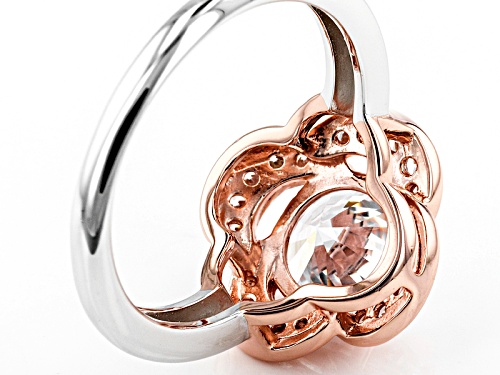 Bella Luce ® 3.39ctw Rhodium Over Sterling Silver And Eterno ™ Rose Ring (2.30ctw Dew) - Size 8