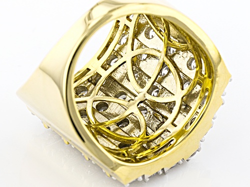 Bella Luce ® 4.10ctw Diamond Simulant Round Eterno ™ Yellow Ring (2.10ctw Dew) - Size 5
