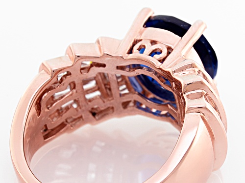 Bella Luce ® 4.81ctw Lab Created Sapphire & White Diamond Simulant Eterno ™ Rose Ring - Size 6