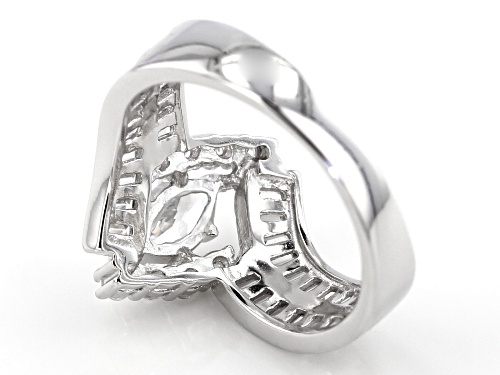 Bella Luce ® 2.38ctw Rhodium Over Sterling Silver Ring (1.17ctw Dew) - Size 12