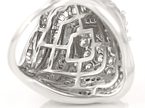 Bella Luce ® 4.18ctw Rhodium Over Sterling Silver Ring (2.30ctw Dew) - Size 6
