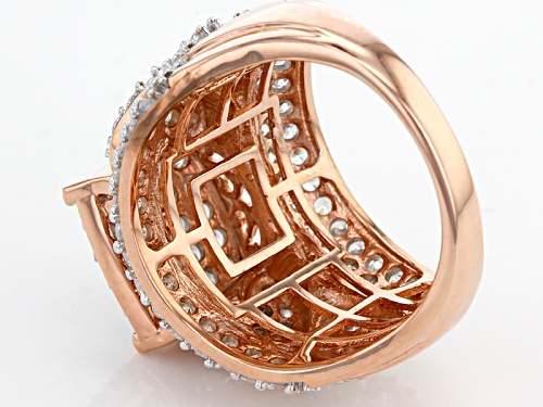 Bella Luce ® 3.65ctw Diamond Simulant Round Eterno ™ Rose Ring (1.82ctw Dew) - Size 5