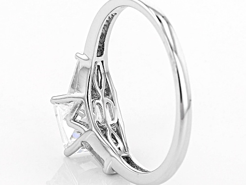 Bella Luce ® 2.98ctw Diamond Simulant Rhodium Over Sterling Silver Ring (2.15ctw Dew) - Size 8