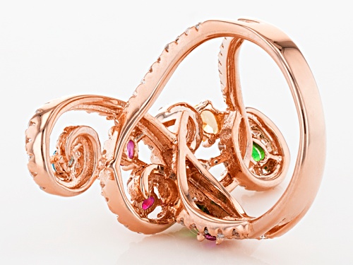 Bella Luce ® 4.33ctw Multicolor Gemstone Simulants Eterno ™ Rose Ring - Size 5