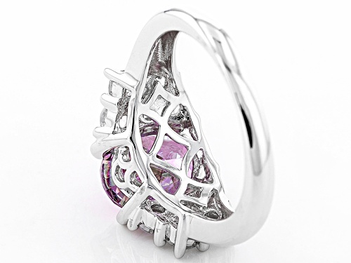 Bella Luce ® Rhodium Over Sterling Silver Ring With Fancy Purple Swarovski® Zirconia - Size 10