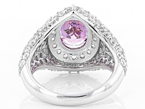 Bella Luce ® Rhodium Over Sterling Silver Ring With Fancy Purple Cubic Zirconia - Size 7