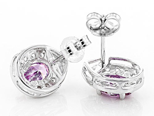 Bella Luce ® Rhodium Over Sterling Silver Earrings With Fancy Purple Swarovski ® Zirconia