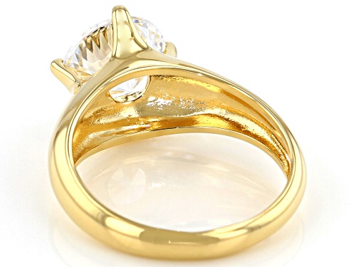 Bella Luce® Dillenium 4.59ct Round 18k Yellow Gold Over Sterling Silver Ring - Size 7