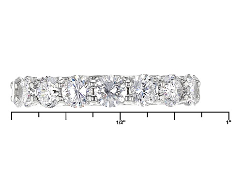 Bella Luce ® Dillenium Cut 7.65ctw Rhodium Over Sterling Silver Ring (4.25ctw Dew) - Size 7