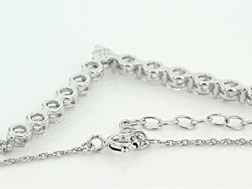 Bella Luce ® 5.85ctw Dillenium White Diamond Simulant Rhodium Over Sterling Silver Necklace - Size 18