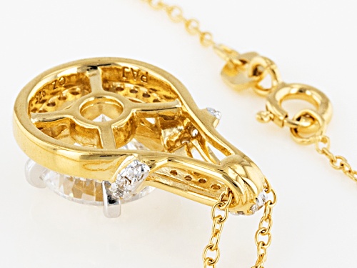 Bella Luce ®Dillenium Cut 5.03ctw Diamond Simulant Eterno ™ Yellow Pendant With Chain