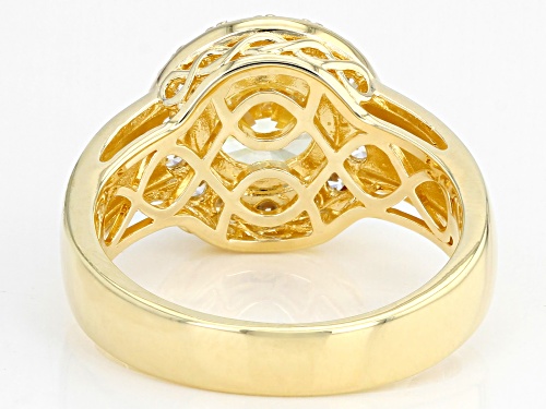 Bella Luce ® Dillenium 4.04ctw Canary And White Diamond Simulants Eterno™ Yellow Ring (2.49ctw DEW) - Size 12