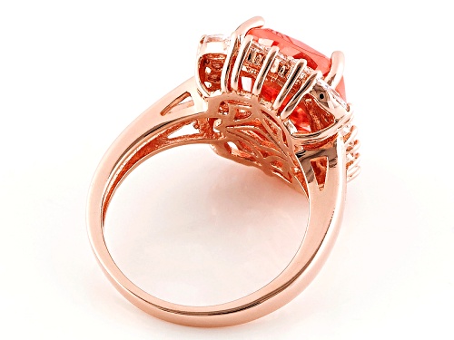 Bella Luce ® Esotica ™ 5.22ctw Morganite And White Diamond Simulants Eterno ™ Rose Ring - Size 11