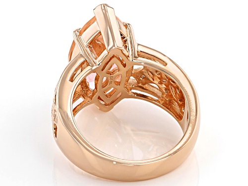 Bella Luce ® Esotica ™ 7.39ctw Morganite And White Diamond Simulants Eterno ™ Rose Ring - Size 11