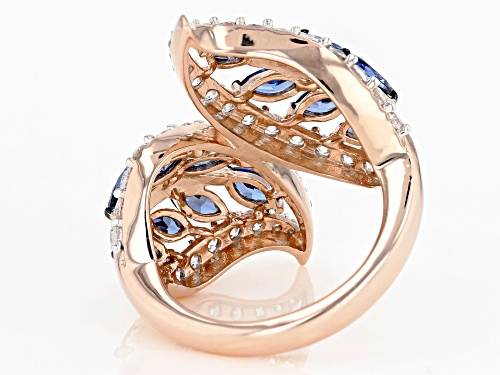 Bella Luce ® Esotica ™ 5.08CTW Tanzanite And White Diamond Simulants Eterno ™ Rose Ring - Size 7