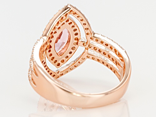 Bella Luce ® 2.16CTW Esotica ™ Morganite & White Diamond Simulants Eterno ™ Rose Ring - Size 12