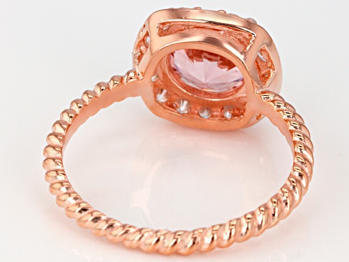 Bella Luce ® 2.38CTW Esotica ™ Morganite & White Diamond Simulants Eterno ™ Rose Ring - Size 10