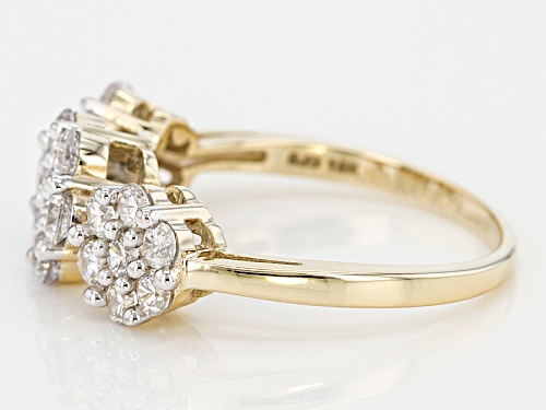 Bella Luce ® 2.25ctw White Diamond Simulant 10k Yellow Gold Ring (.93ctw Dew) - Size 12
