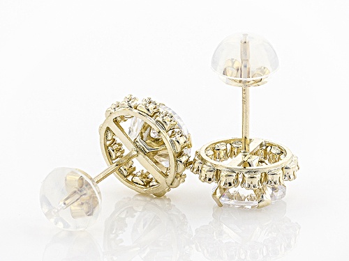 Bella Luce ® 3.40ctw White Diamond Simulant 10k Yellow Gold Earrings (2.04ctw Dew)