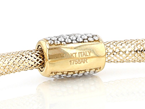 Bella Luce ® 0.16ctw White Diamond Simulant 10k Yellow Gold Bracelet - Size 7