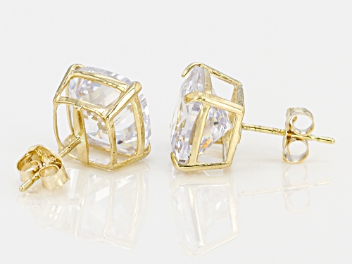 Bella Luce;® 7.60ctw 10k Yellow Gold Earrings (4.08ctw DEW)