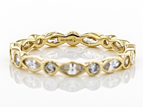 Bella Luce ® 1.89CTW White Diamond Simulant 10K Yellow Gold Ring (0.49CTW DEW) - Size 11