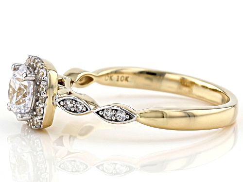 Bella Luce ® 1.67ctw White Diamond Simulant 10K Yellow Gold Ring (0.92ctw DEW) - Size 8