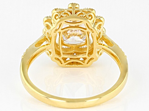 Bella Luce ® 2.35ctw White Diamond Simulant 1K Yellow Gold Ring (1.84ctw DEW) - Size 8