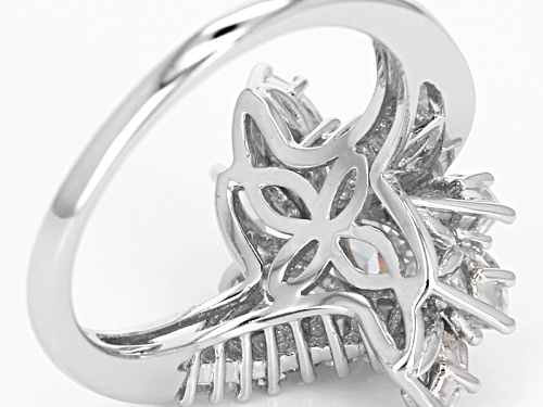 Bella Luce ® 4.25ctw Rhodium Over Sterling Silver Ring (2.97ctw Dew) - Size 10
