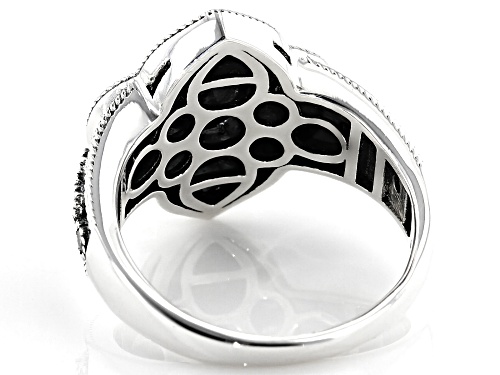 Bella Luce ® White Diamond Simulant Rhodium Over Sterling Silver Ring - Size 7