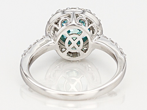Bella Luce ® 4.38ctw Rhodium Over Sterling Silver Ring With Mint Swarovski ® Zirconia - Size 10