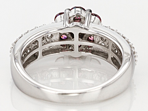 Bella Luce ® 2.46ctw Rhodium Over Sterling Silver Ring With Red Swarovski ® Zirconia - Size 8
