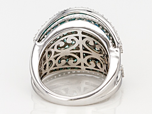 Bella Luce ® 5.56ctw Rhodium Over Sterling Silver Ring With Mint Swarovski ® Zirconia - Size 5