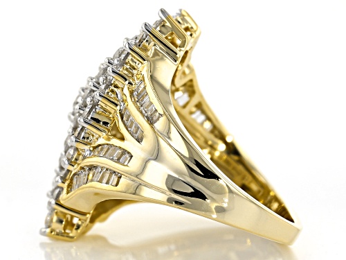 Bella Luce ® 4.06CTW White Diamond Simulant Eterno ™ Yellow Ring (2.26CTW DEW) - Size 5