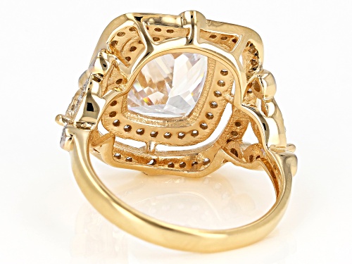 Bella Luce ® 8.05CTW White Diamond Simulant Eterno ™ Yellow Ring - Size 7