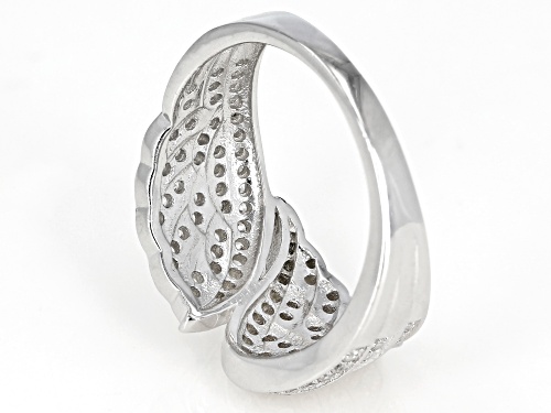 Bella Luce® 1.09ctw Rhodium Over Sterling Silver Angel Wing Ring (0.48ctw DEW) - Size 7