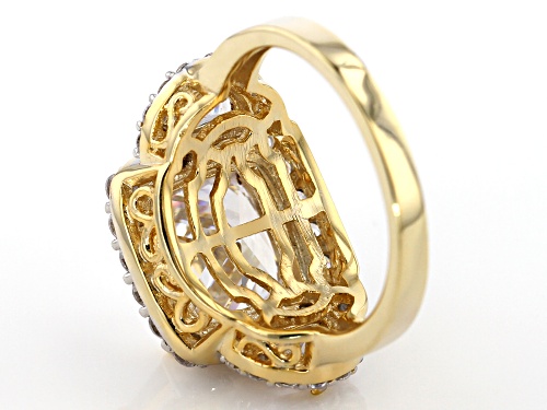 Bella Luce ® 10.80CTW White Diamond Simulant Eterno ™ Yellow Ring - Size 10