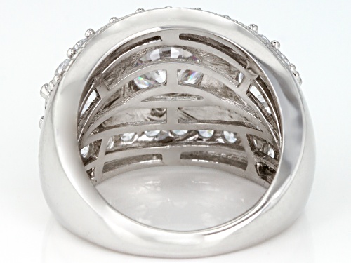 Bella Luce ® 9.15CTW White Diamond Simulant Rhodium Over Sterling Silver Ring - Size 7