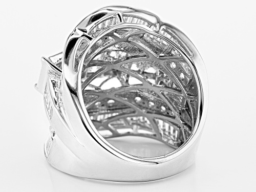 Bella Luce ® 6.80ctw Rhodium Over Sterling Silver Ring (5.78ctw DEW) - Size 10