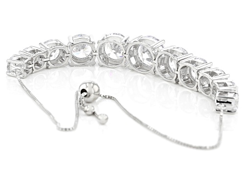 Bella Luce ® 30.39ctw Rhodium Over Sterling Silver Adjustable Bracelet (18.61ctw DEW)