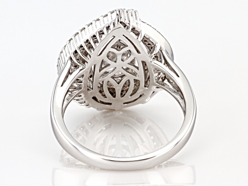 Bella Luce ® 2.91ctw Rhodium Over Sterling Silver Ring (1.99ctw) - Size 8