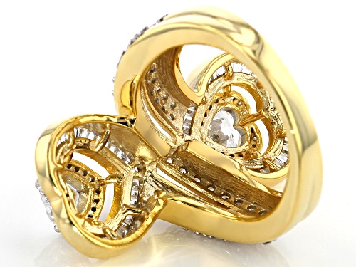 Bella Luce ® 3.81ctw White Diamond Simulant Eterno™ Yellow Heart Ring (1.28ctw DEW) - Size 9