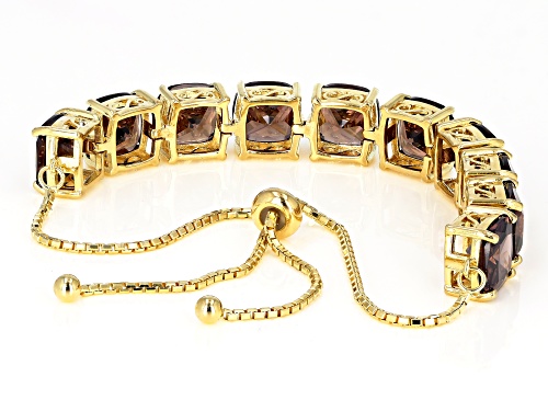 Bella Luce ® 38.71ctw Mocha Diamond Simulant Eterno ™ Yellow Adjustable Bracelet (20.40ctw DEW)
