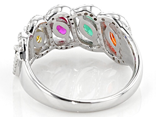 Bella Luce ® 2.59ctw Multicolor Sapphire and White Diamond Simulants Ring - Size 6