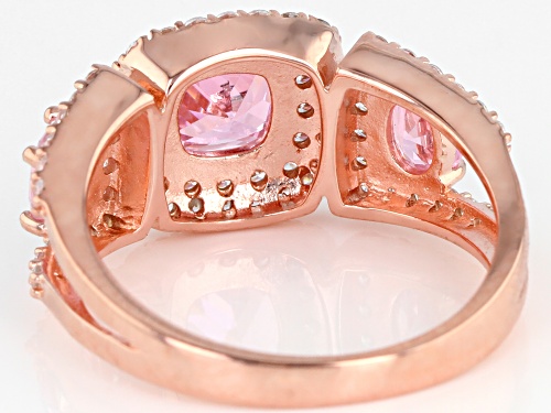 Bella Luce ® 3.88ctw Pink and White Diamond Simulants Eterno ™ Rose Ring (2.26ctw DEW) - Size 7