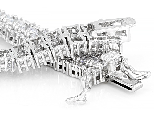 Bella Luce ® 19.24ctw White Diamond Simulant Rhodium Over Silver Tennis Bracelet (9.99ctw DEW) - Size 8