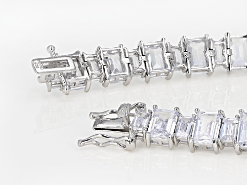Bella Luce ® 37.69ctw White Diamond Simulant Rhodium Over Silver Tennis Bracelet (29.58ctw DEW) - Size 8