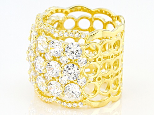 Bella Luce ® 10.73ctw Round Eterno™ Yellow Ring (6.10ctw Dew) - Size 7