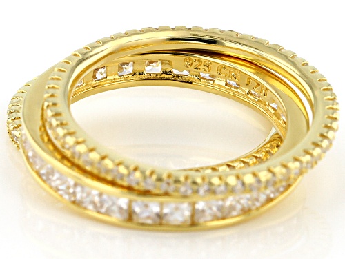 Bella Luce ® 3.39ctw Eterno (TM) Yellow Rings- Set Of 3 (2.44ctw Dew) - Size 11