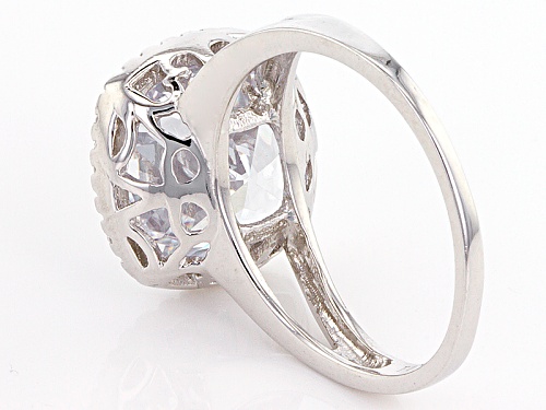 Bella Luce ® 11.30ctw Rhodium Over Sterling Silver Ring (7.00ctw Dew) - Size 11